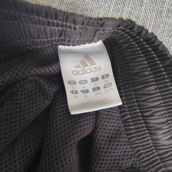 Vintage adidas Track Pants Size XL Charcoal Yellow Mesh Lined Athletic - Picture 13 of 16